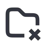 Folder Del SVG Icon